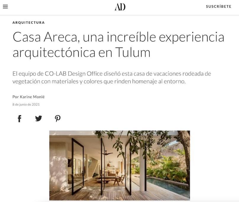 Casa Areca, Awarded Architectural Villa Located In A Secured Gated Community, With Concierge Services Tulum Exterior foto